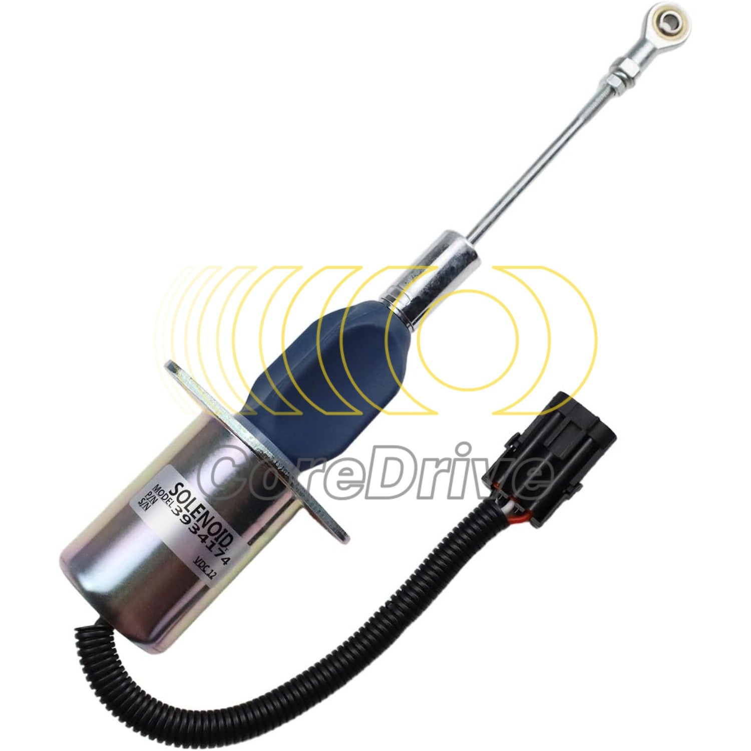 Fuel Stop Shut Off Solenoid Valve SA-4697-12 3934174 For Cummins John Deere 6610