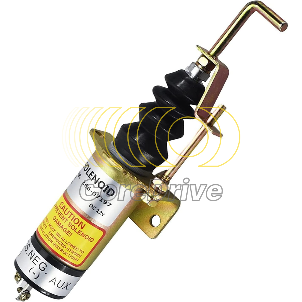Fuel Shutdown Solenoid 12V 1502-12C7U2B2S1 1502-12C7U1B2S1 For Excavator