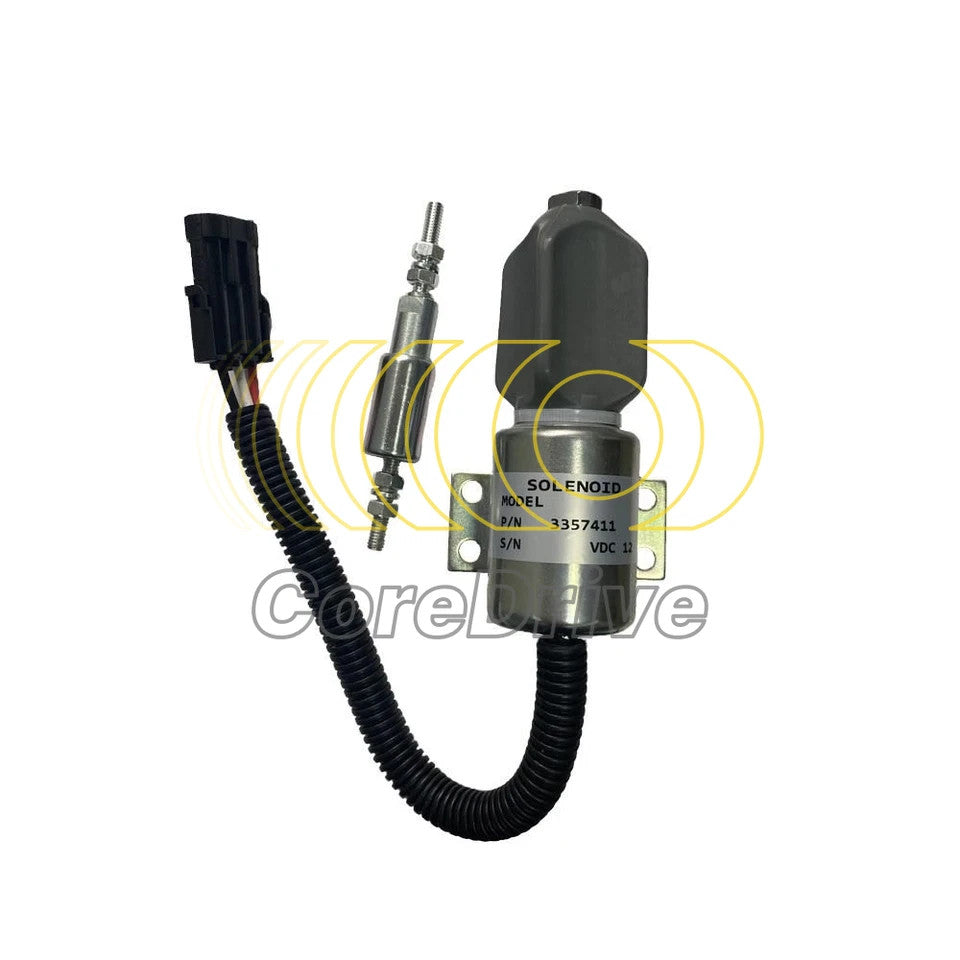 12V Fuel Shutdown Solenoid 907120120014 3357411 3354943 For Cummins VW Ford