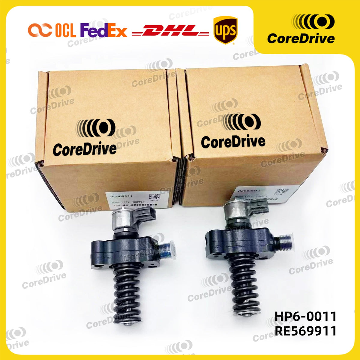 2PCS NEW Fuel Pump Plungers HP6-0011 RE569911 for John Deere Fuel Injection Pump