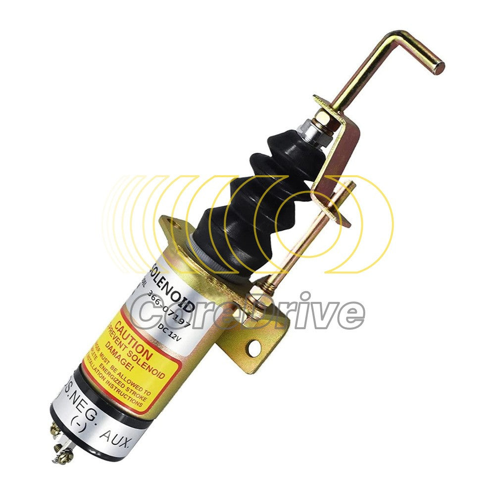 Fuel Shutdown Solenoid 12V 1502-12C7U2B2S1 1502-12C7U1B2S1 For Excavator