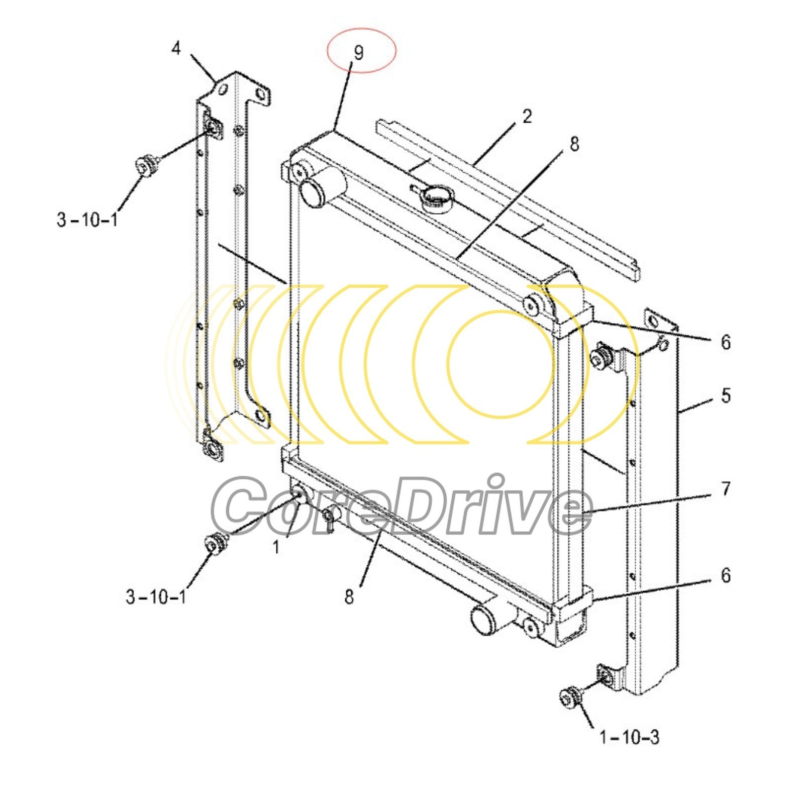 Water Tank Radiator 374-0171 3740171 For CA# Engine C2.6 Excavator 305.5 306E
