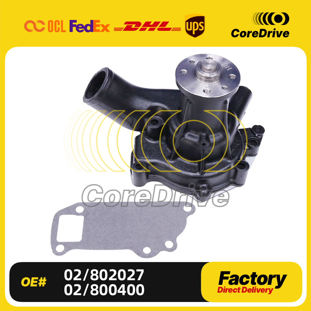 Water Pump 02/802027 02/800400 02/801380 for Isuzu 4BG1 JCB JS180 JS200 3CX 4CX