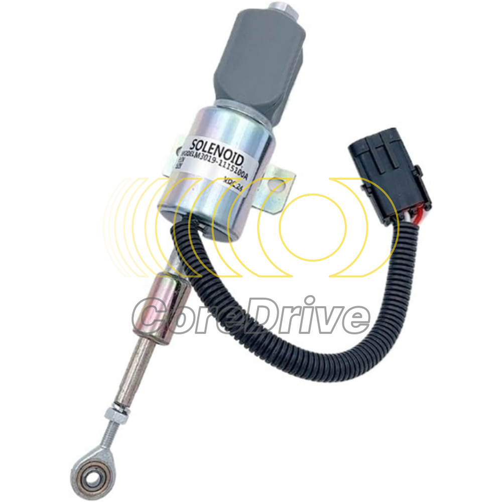 Fuel Stop Solenoid Valve M3019-1115100A Fits For John Deere 4300 4200 4700 4600