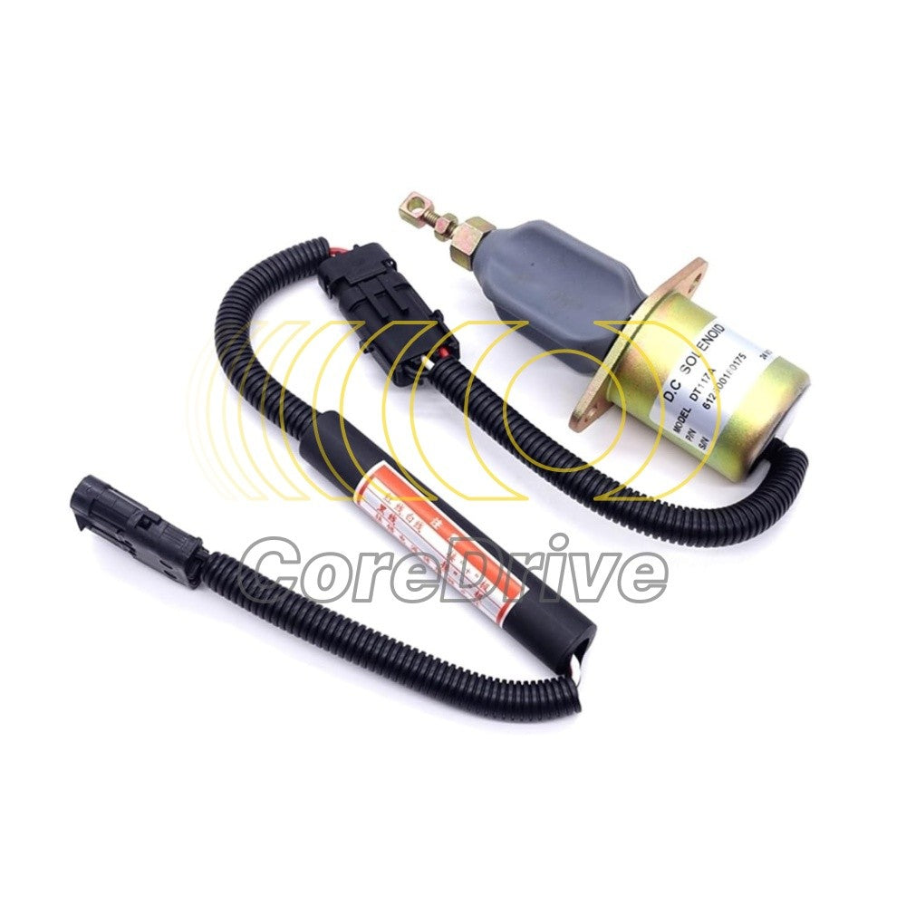 24V Fuel Shutoff Solenoid Valve 612600180175 Fits For 50C/50CN Weichai Engine