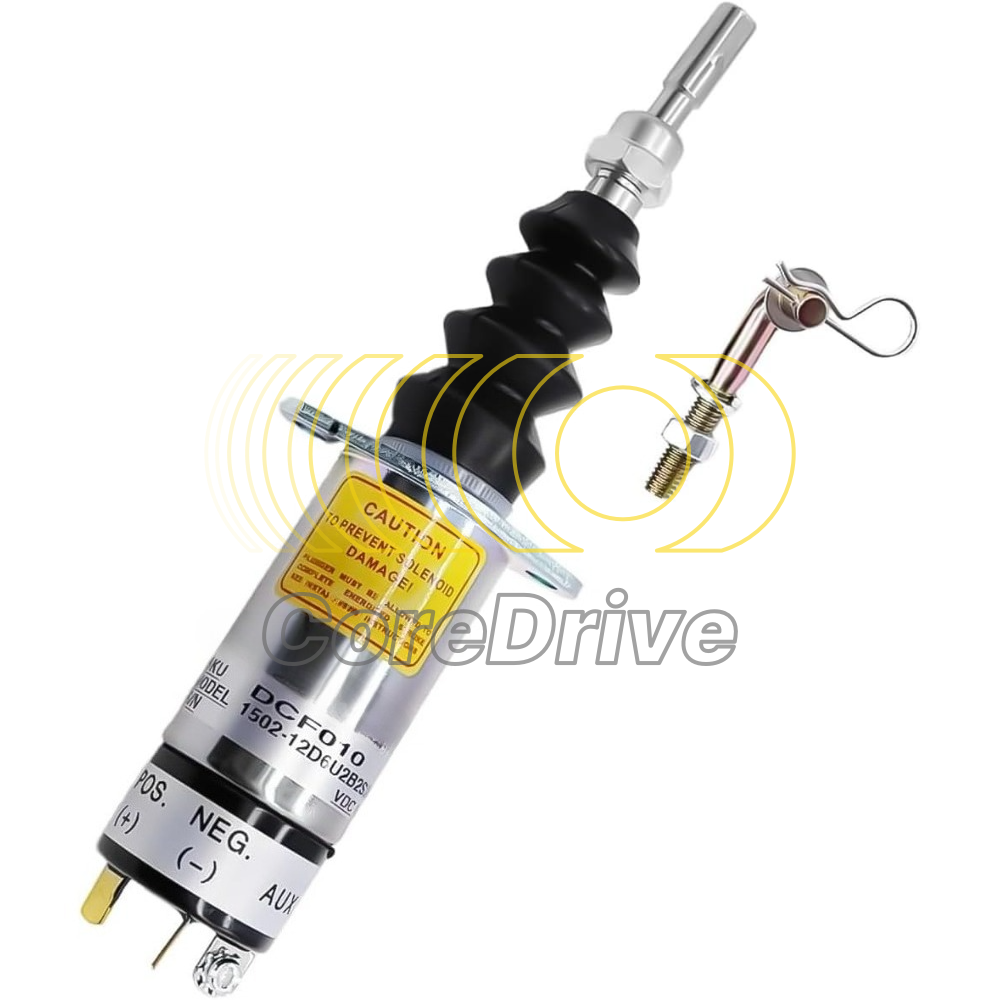 12V Fuel Stop Solenoid Valve 1502-12D6U2B2S2A For Caterpillar CAT 226 236 246