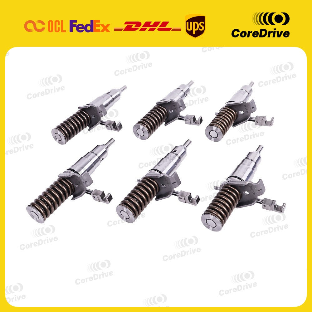 6X Fuel Injector 7E-9585 compati Caterpillar320 918F IT28F Engine 3114 3116 3126