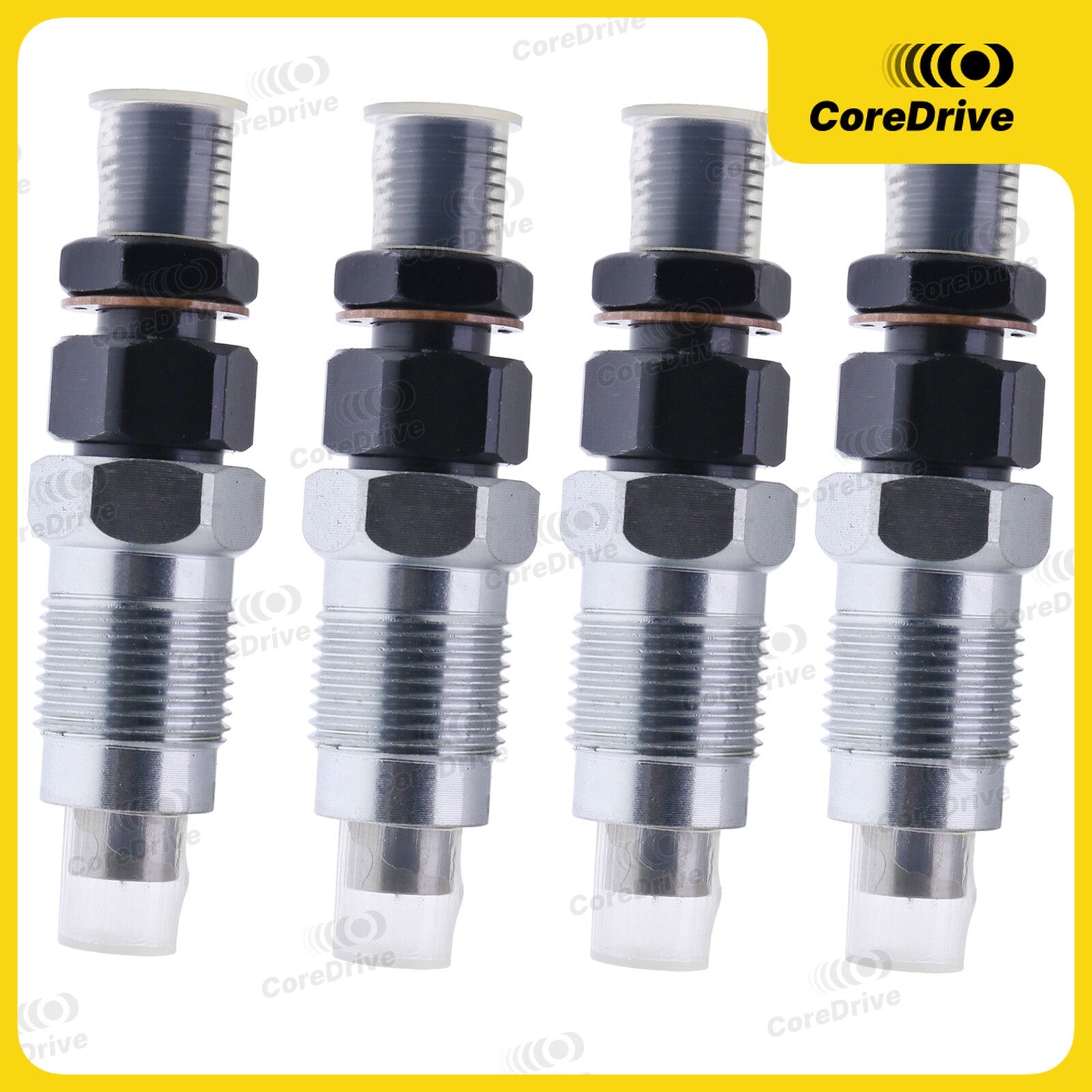 4*Fuel Injector 093500-4042 23600-54080 Compatible Toyota Hiace Hilux 2L 3L 2.8L