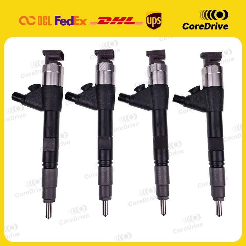 4X Injector SBA131406570 for Case New Holland SR175 SV185 Shibaura N4LDI Denso