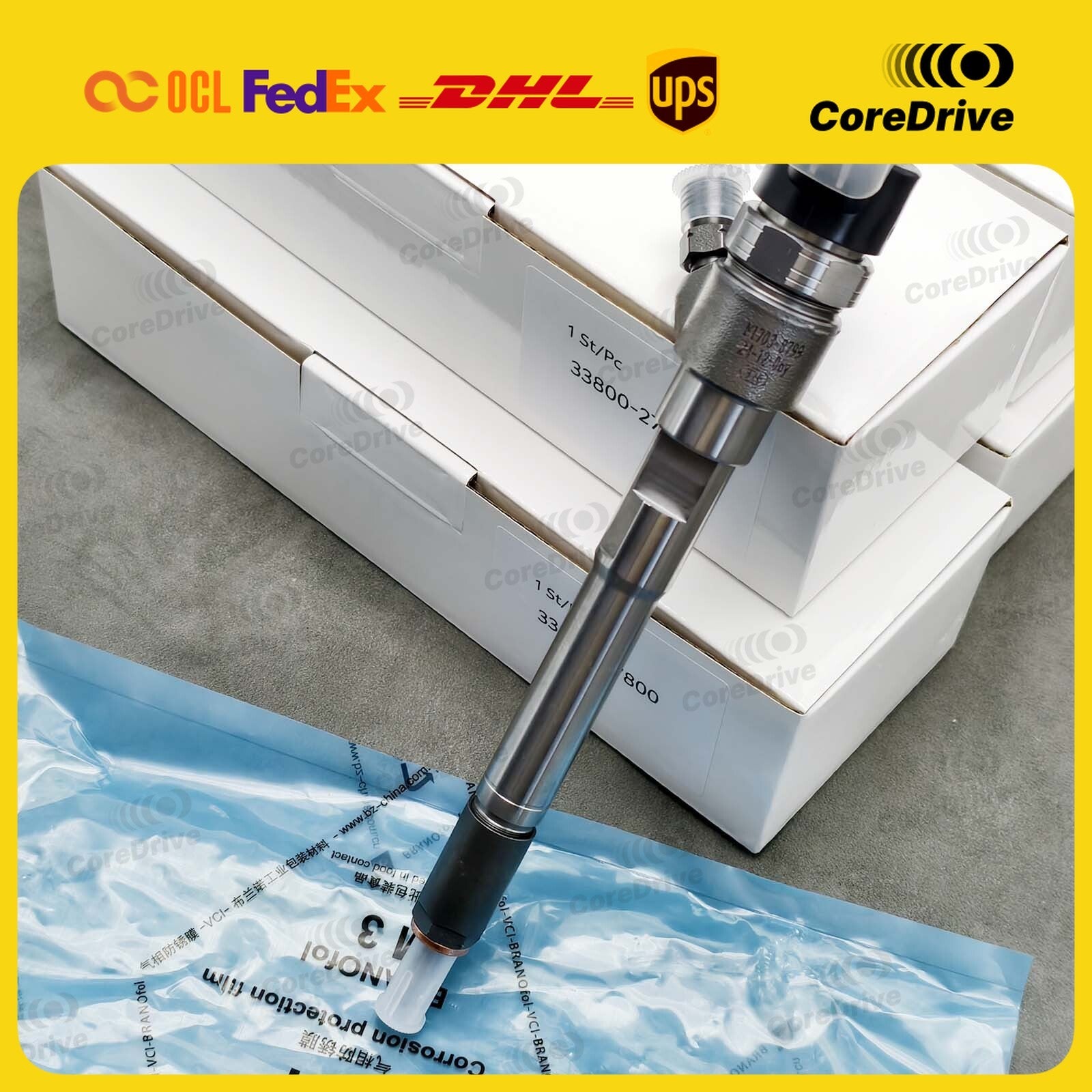 4pcs Diesel Fuel Injector for 33800-27800 Hyundai Kia 2.2L 0445110253 0445110254