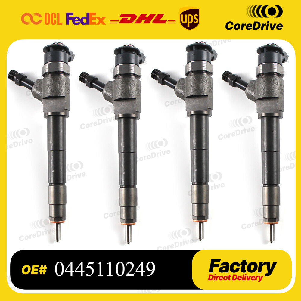4* Fuel Injector 0445110249compatible BOSCH ford PK Ranger Mazda BT50 3.0L 06-12